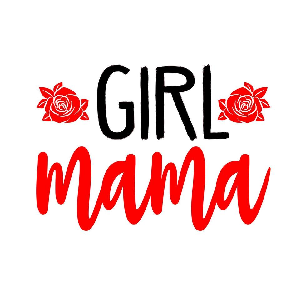 GIRL MAMA MAMMA vector