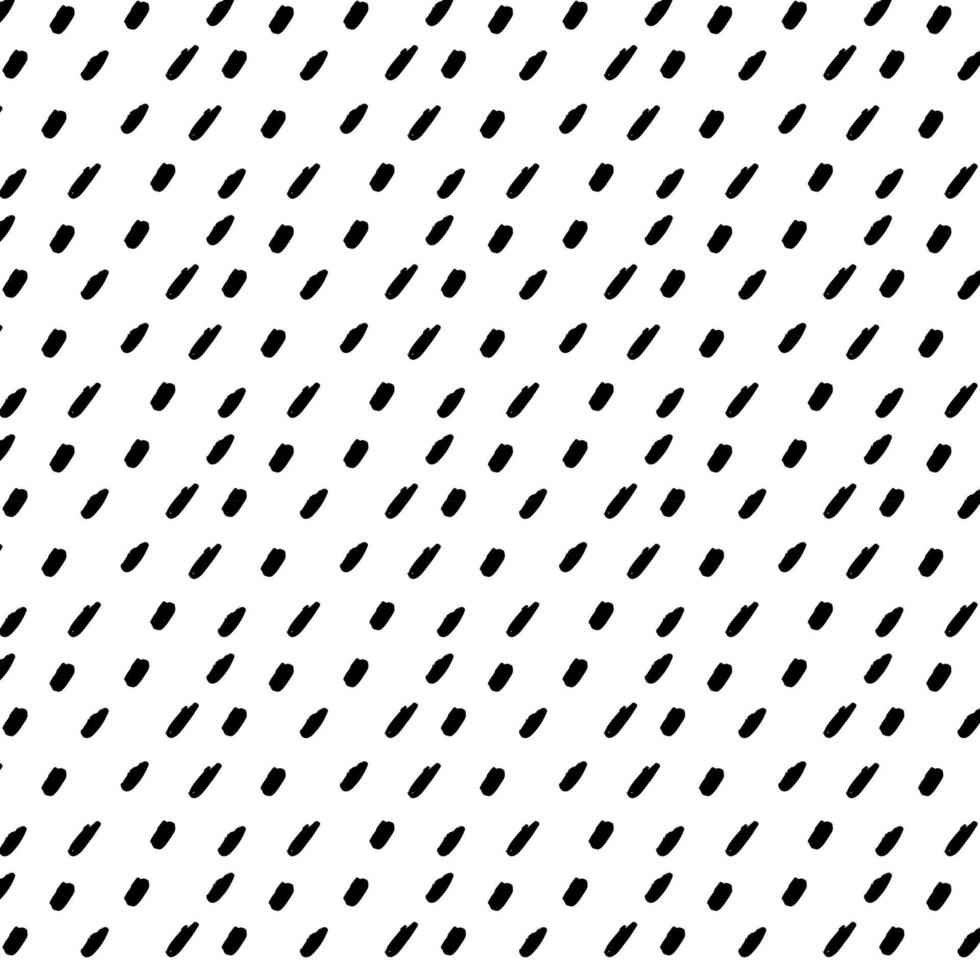 Handdrawn black and white brush stroke seamless pattern. Memphis style pattern. Abstract background. vector