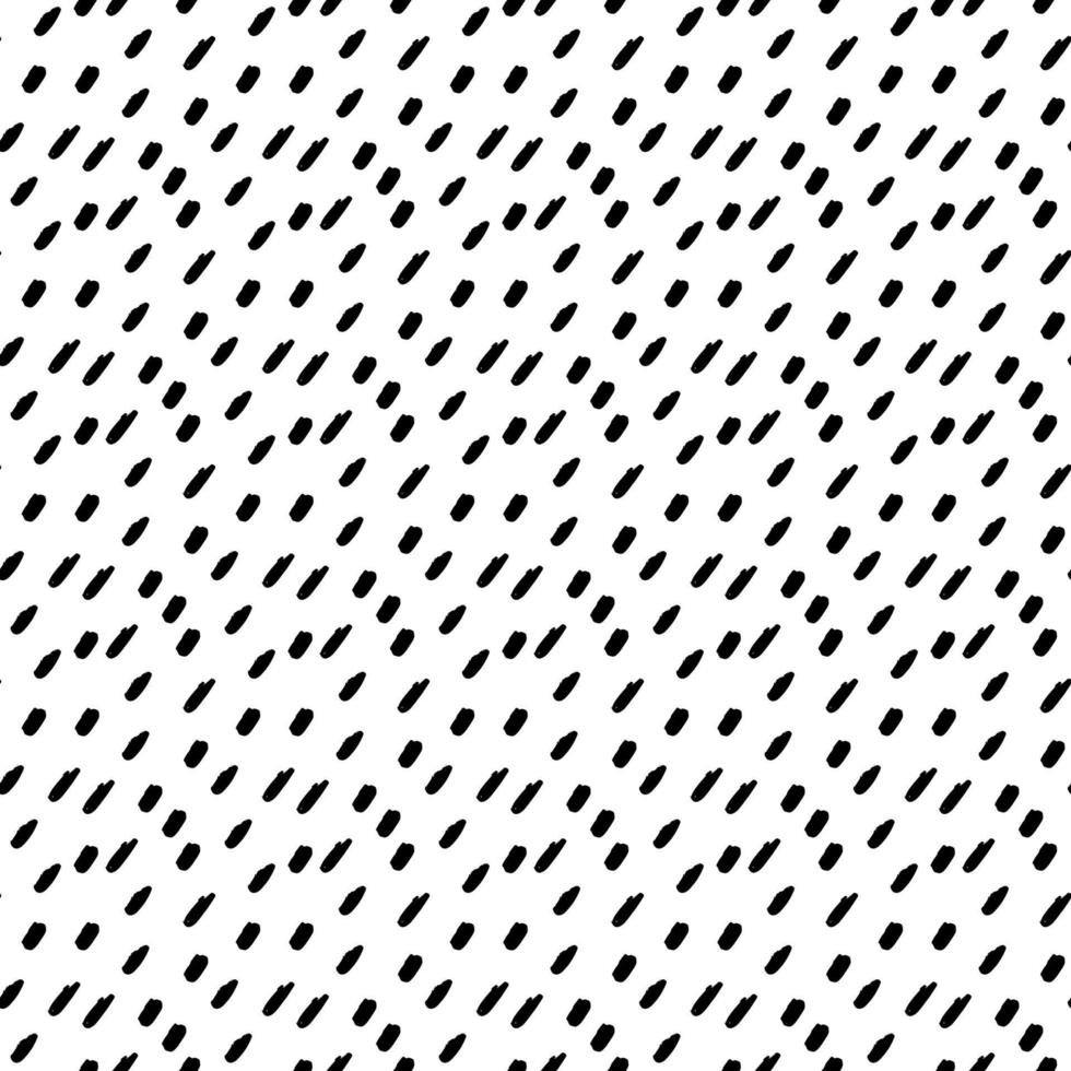 Handdrawn black and white brush stroke seamless pattern. Memphis style pattern. Abstract background. vector