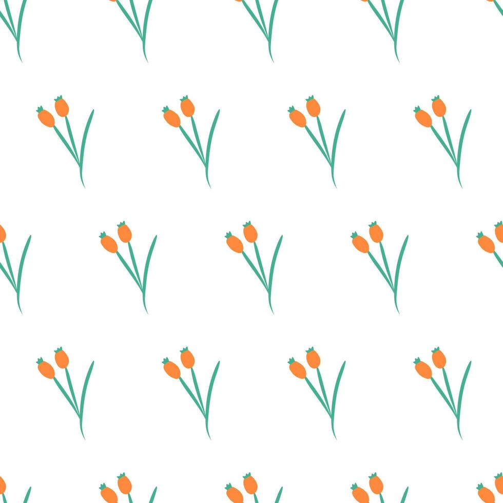 Doodle de patrones sin fisuras con flores de colores para el diseño de papel tapiz. estampado textil natural. patrón vectorial dibujado a mano. vector