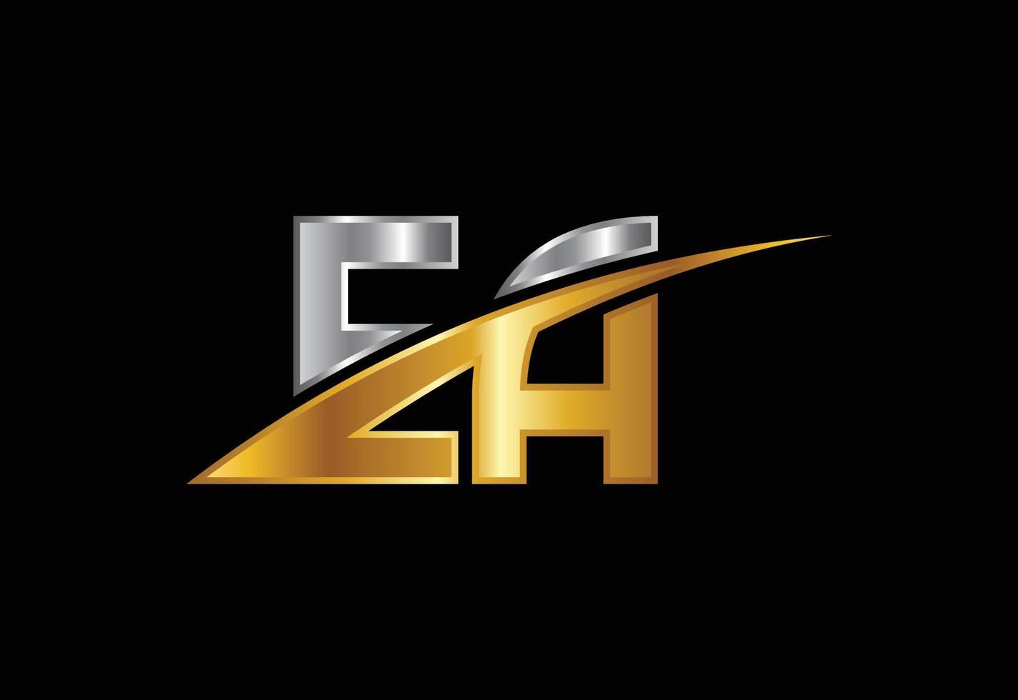 vector de diseño de logotipo de letra inicial ea. símbolo del alfabeto gráfico para la identidad empresarial corporativa