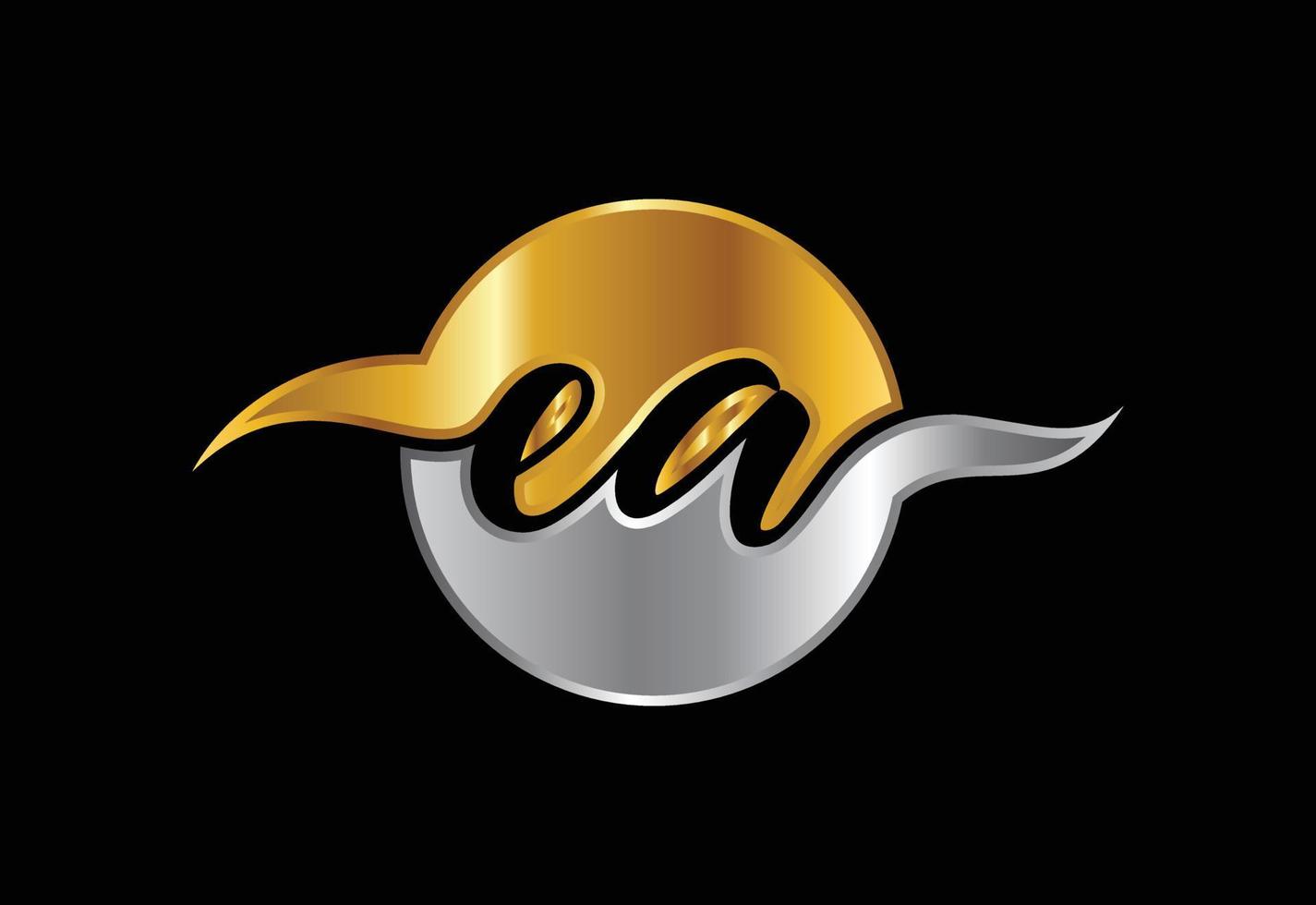 vector de diseño de logotipo de letra inicial ea. símbolo del alfabeto gráfico para la identidad empresarial corporativa