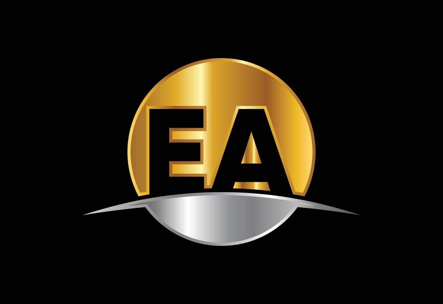 vector de diseño de logotipo de letra inicial ea. símbolo del alfabeto gráfico para la identidad empresarial corporativa