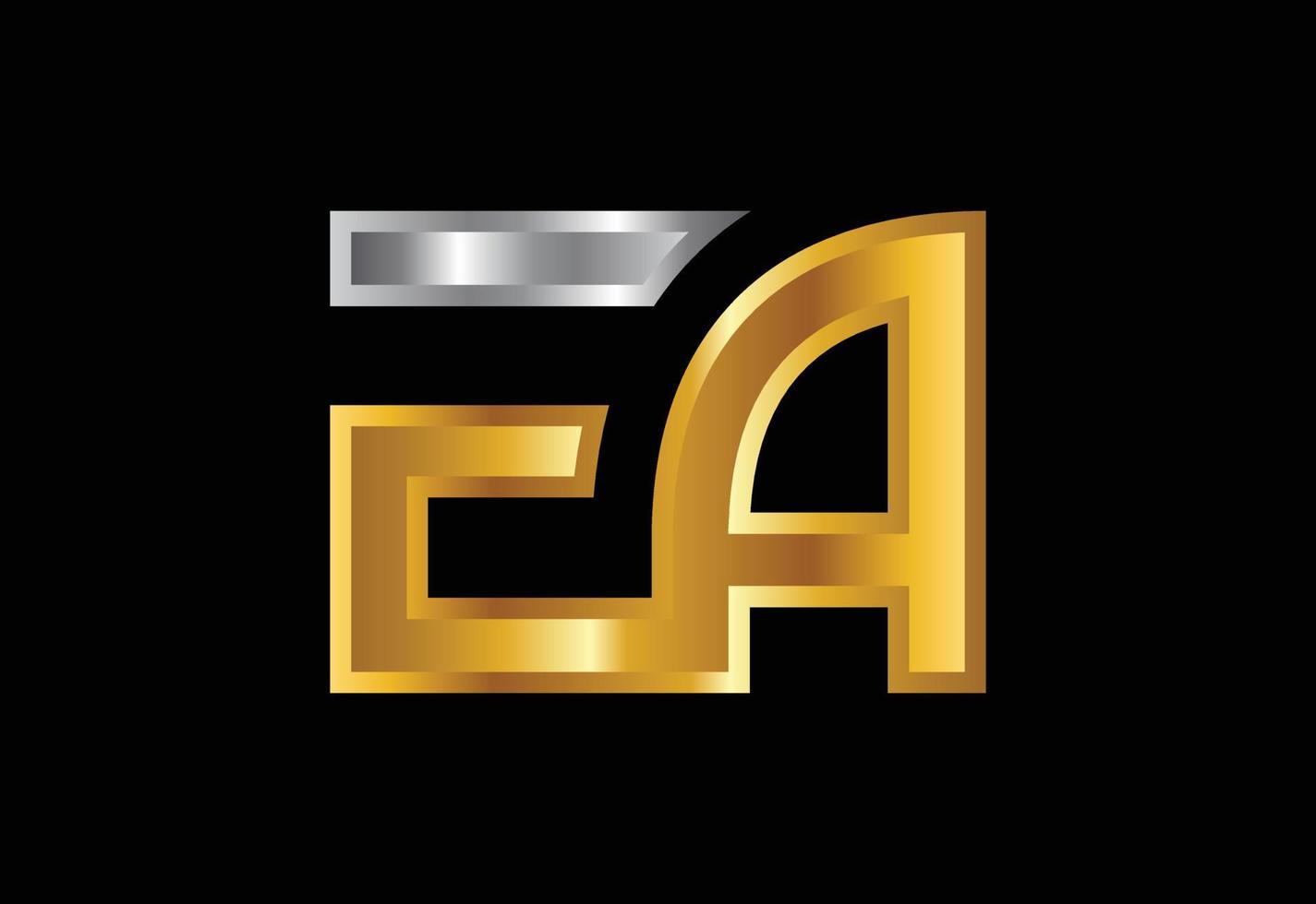 vector de diseño de logotipo de letra inicial ea. símbolo del alfabeto gráfico para la identidad empresarial corporativa