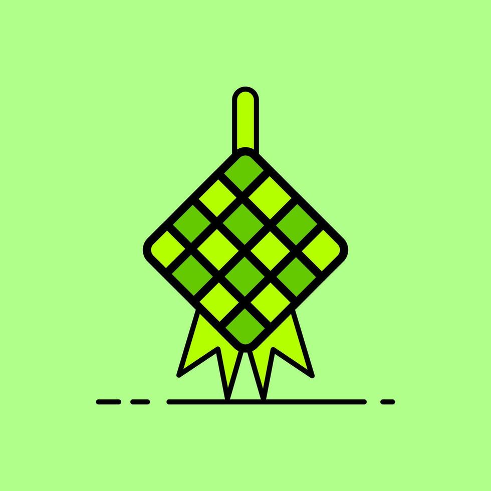 ketupat icon design vector