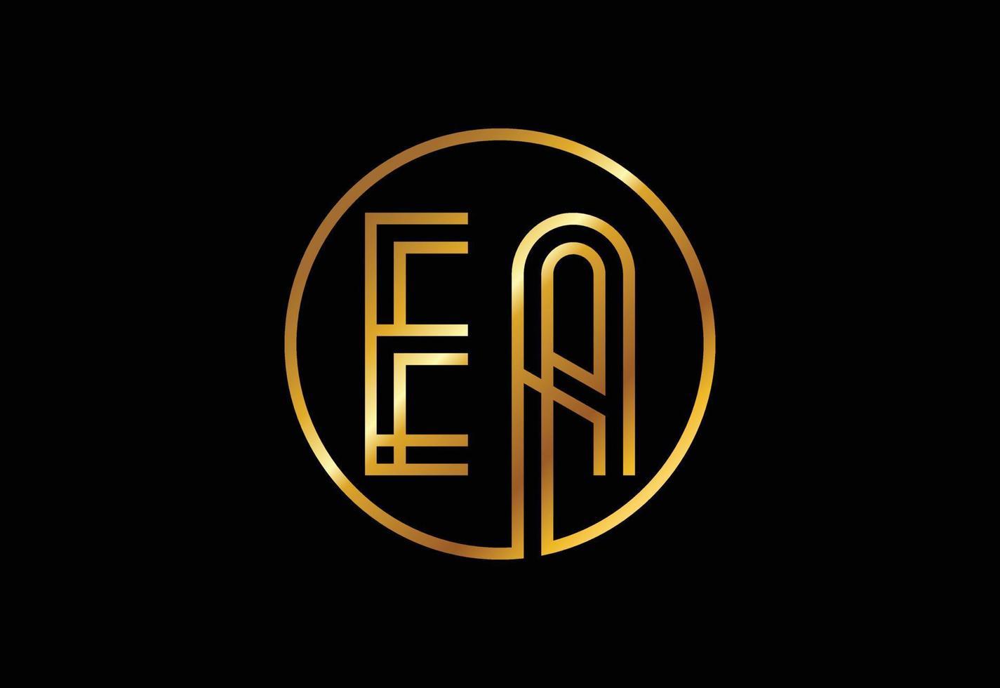 Initial Letter E A Logo Design Vector. Graphic Alphabet Symbol For Corporate Business Identity vector