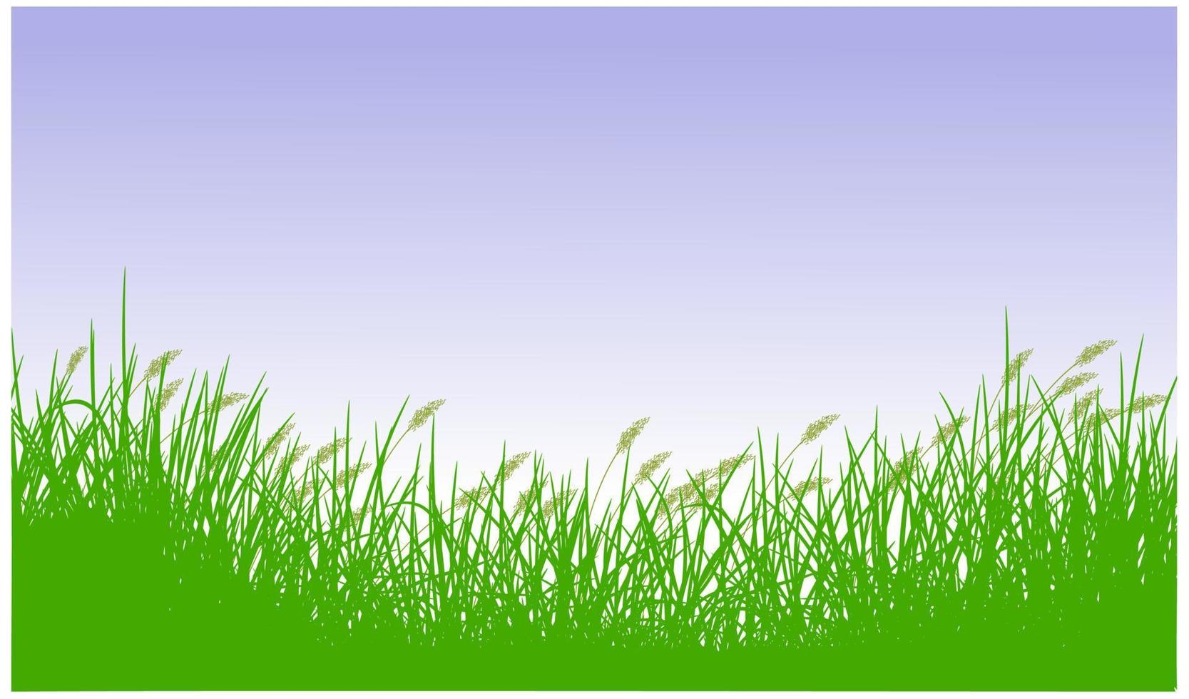 silueta de cañas, vector de fondo de hierba de cañas gratis