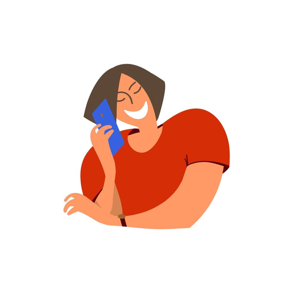 young good looking man talking to the phone vector