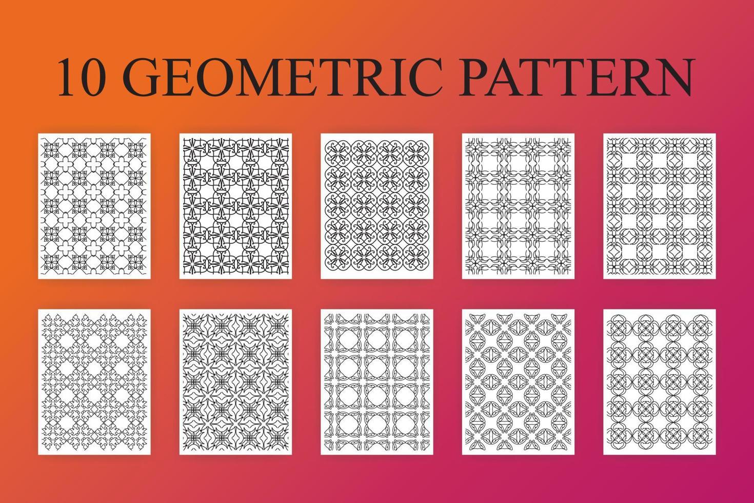 conjunto de patrones geométricos abstractos vector