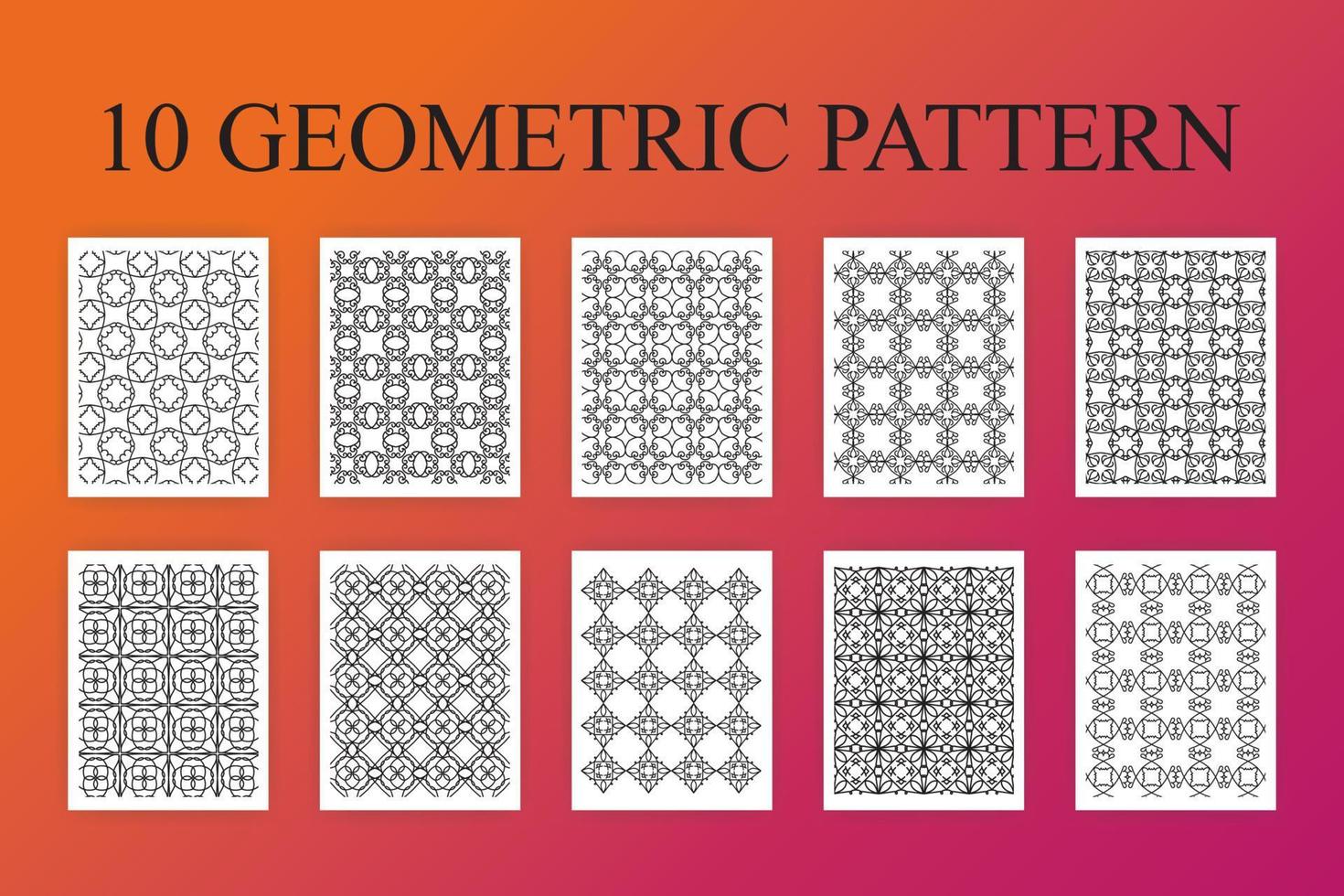 Geometric Kdp Coloring Books vector