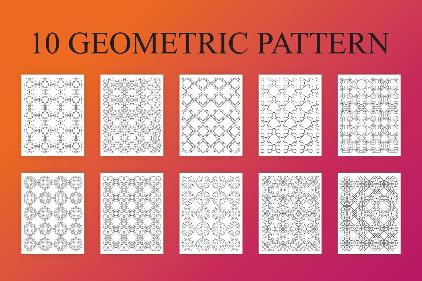 Geometric Pattern Set vector