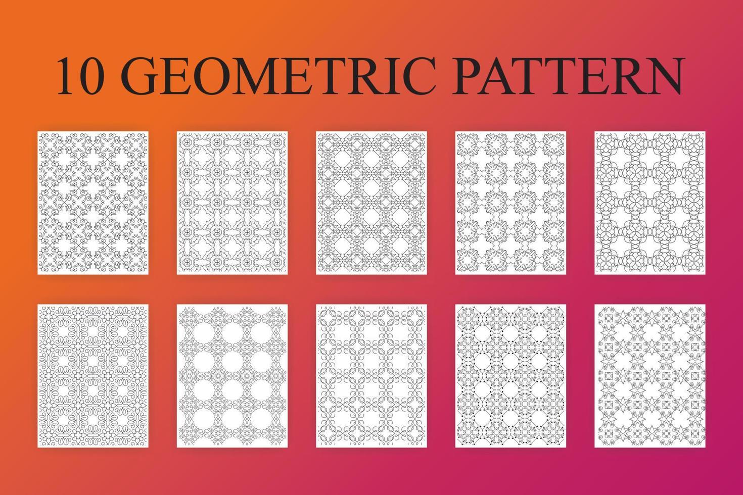 patrón geométrico kdp interiores vector