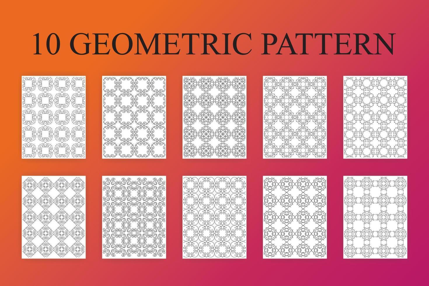 álbum de recortes patrón geométrico vector