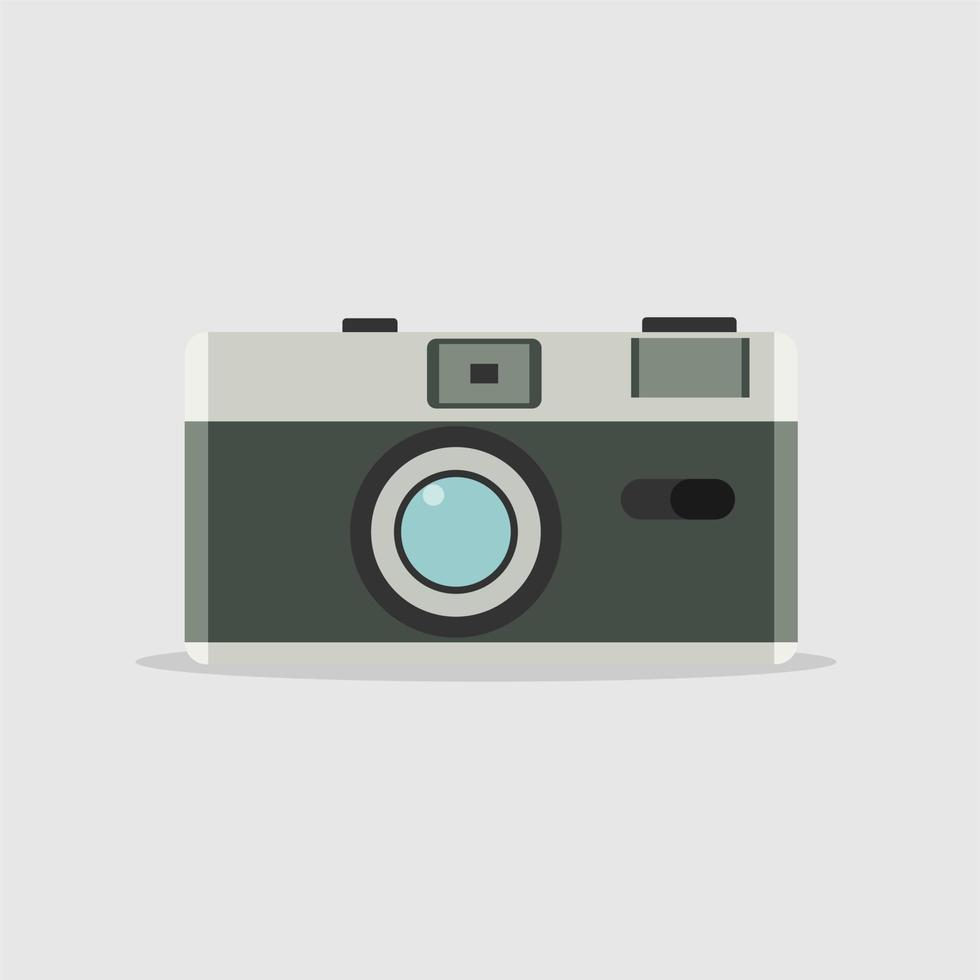 Vintage camera flat design vector illustration