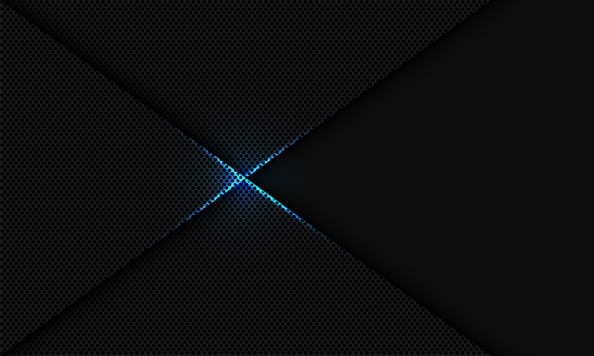 Abstract dark grey metallic circle mesh blue light cross luxury design