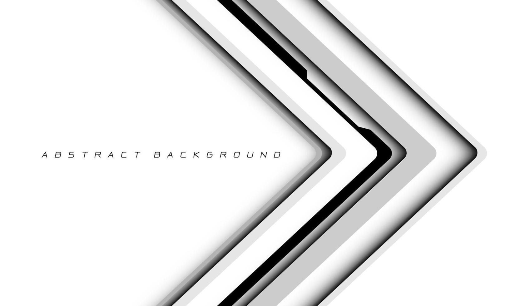 Abstract white arrow black circuit cyber technology direction design modern futuristic background vector