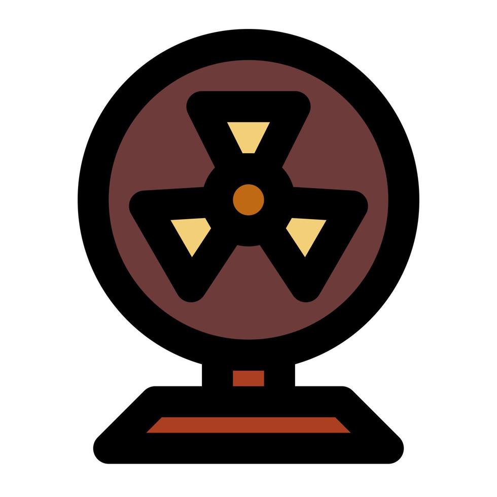 Fan with filled line icon suitable for home icon set vector