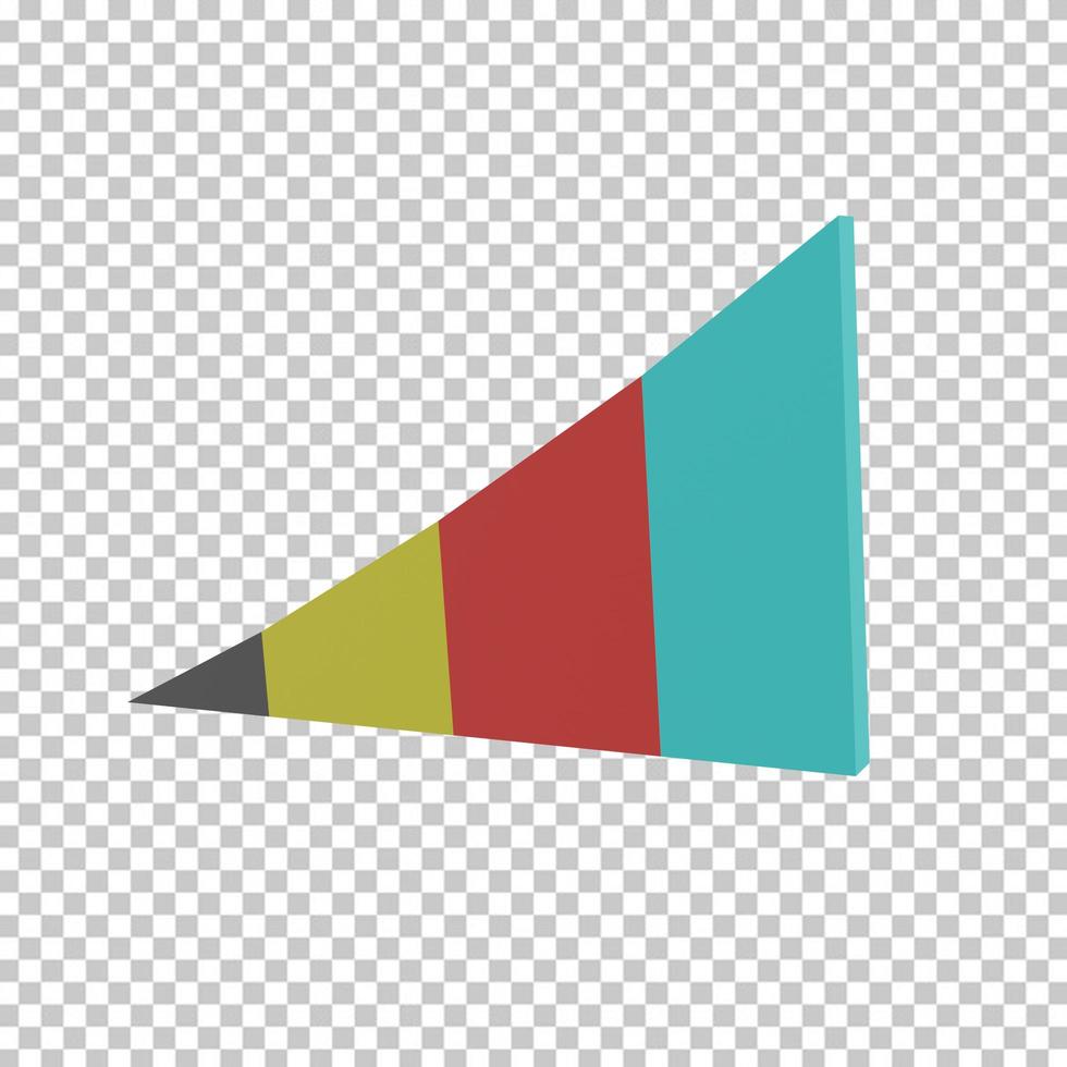 Chart 3D Illustration or Chart 3D Icon photo