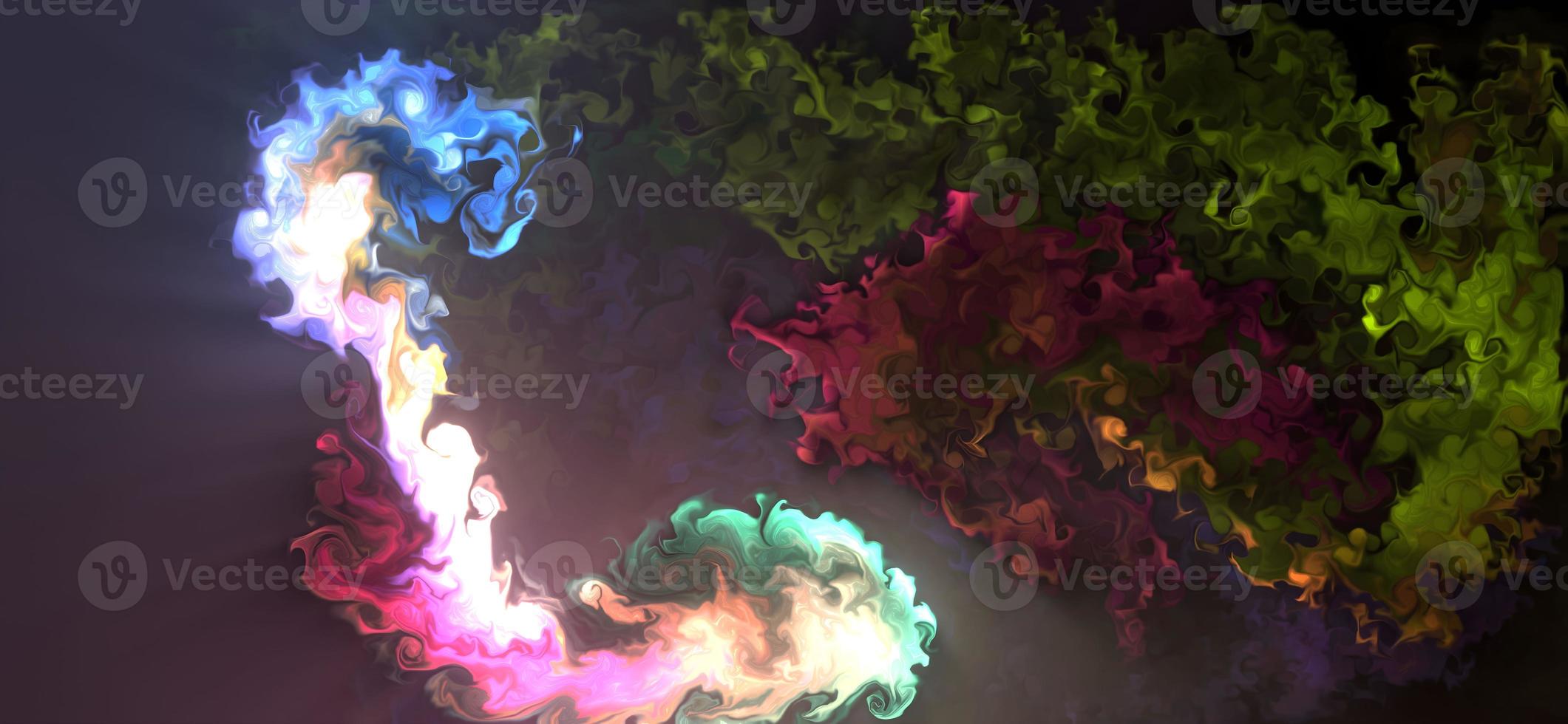 Fluid Art. Abstract colorful background, wallpaper, texture. abstract colored dust explosion background. Mixing paints. Modern art. Marble texture photo