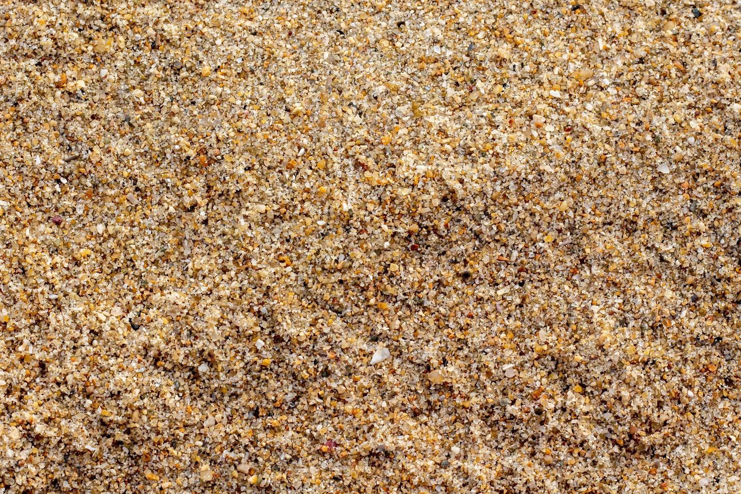 textura de grava de arena en la playa para el fondo. vista superior. foto