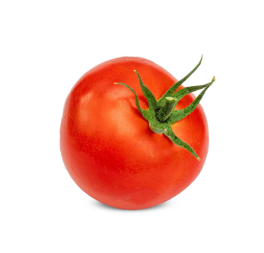 Fresh tomato isolated on white background. photo