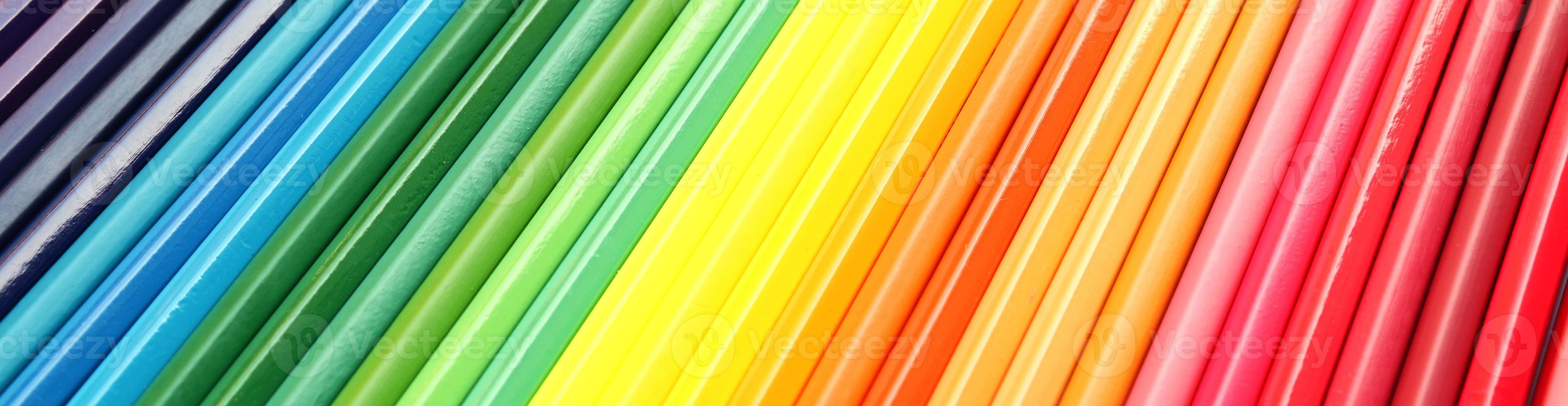 Pattern created with colored pencils is used as colorful background. photo