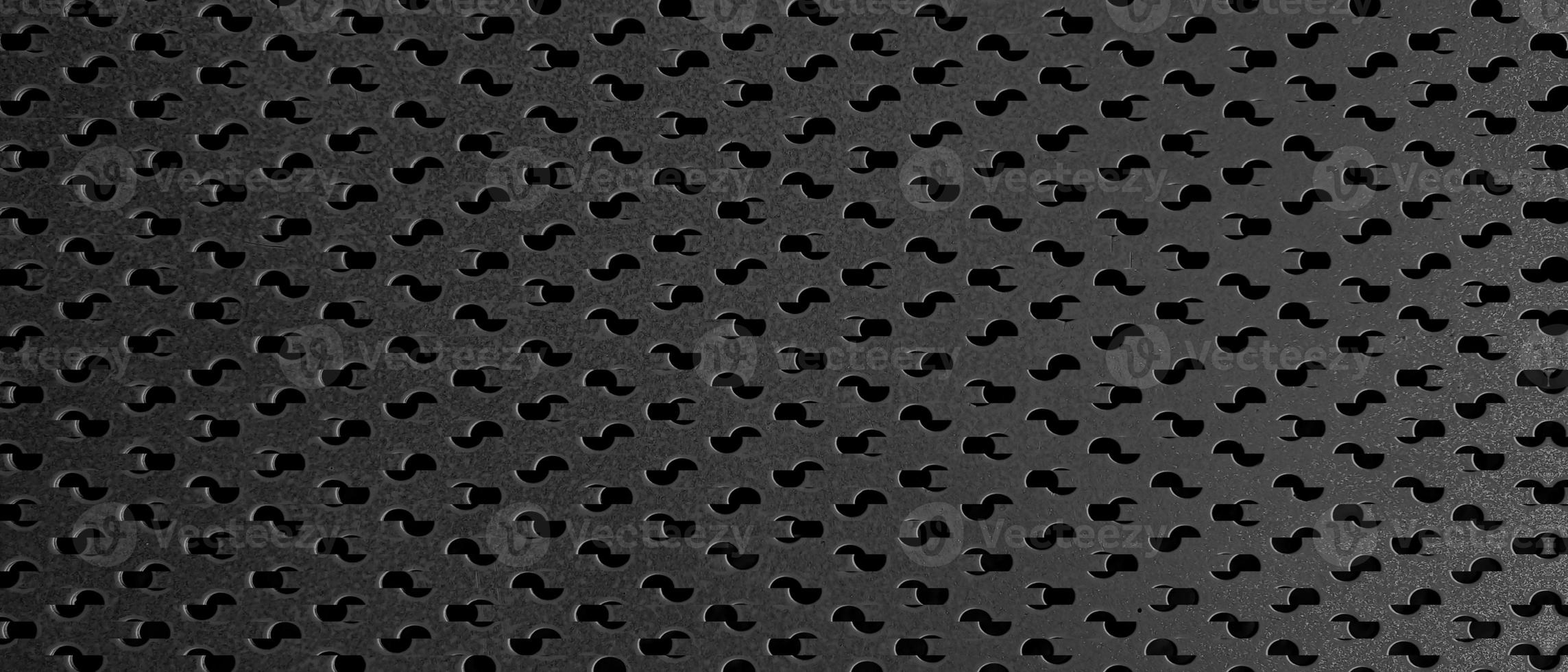 black metal grid wave seamless dot pattern. mesh pattern background texture photo