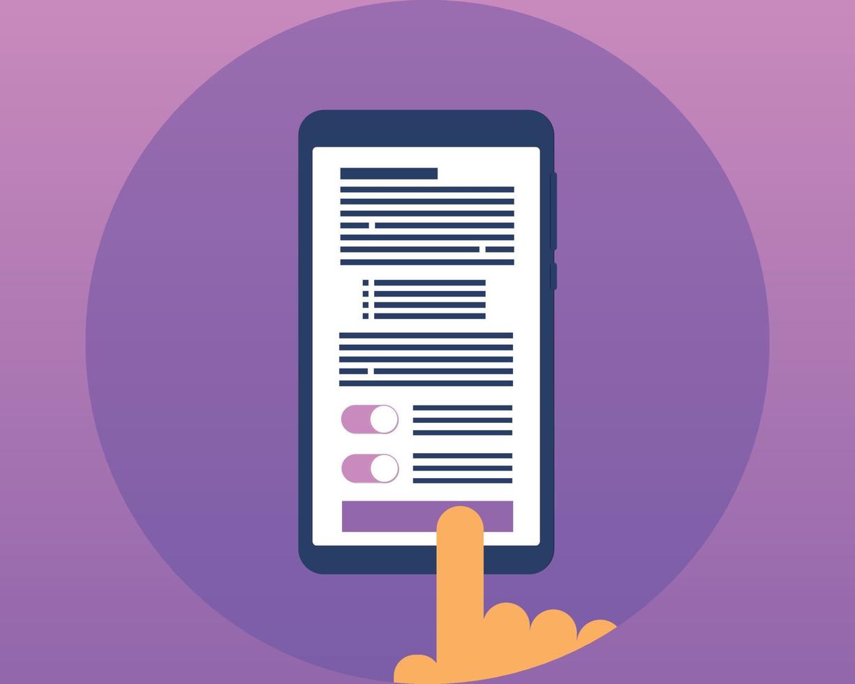 Giving consent to compliance with GDPR or PDPA vector