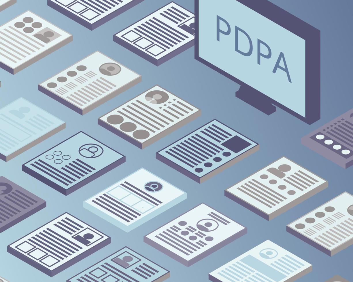 Personal Data Protection Act or PDPA in Human Resources vector 6640427  Vector Art at Vecteezy