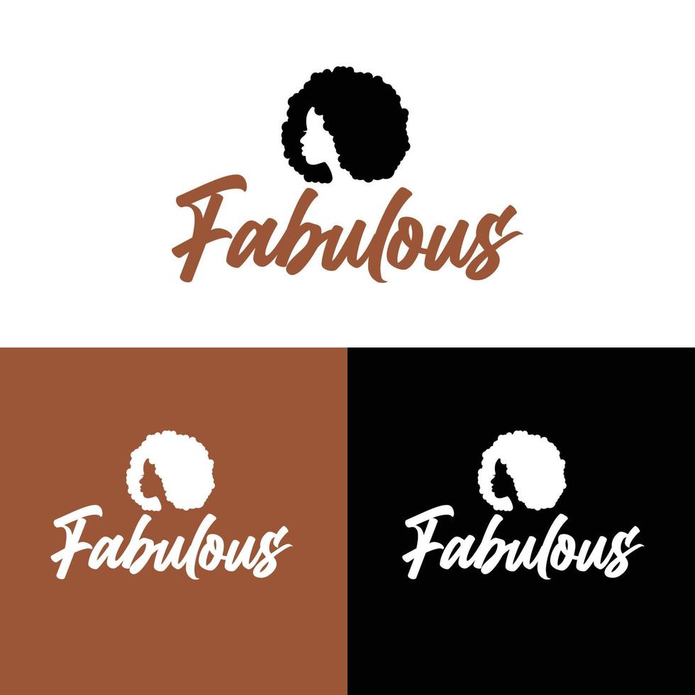 fabulous logo design concept on white vector