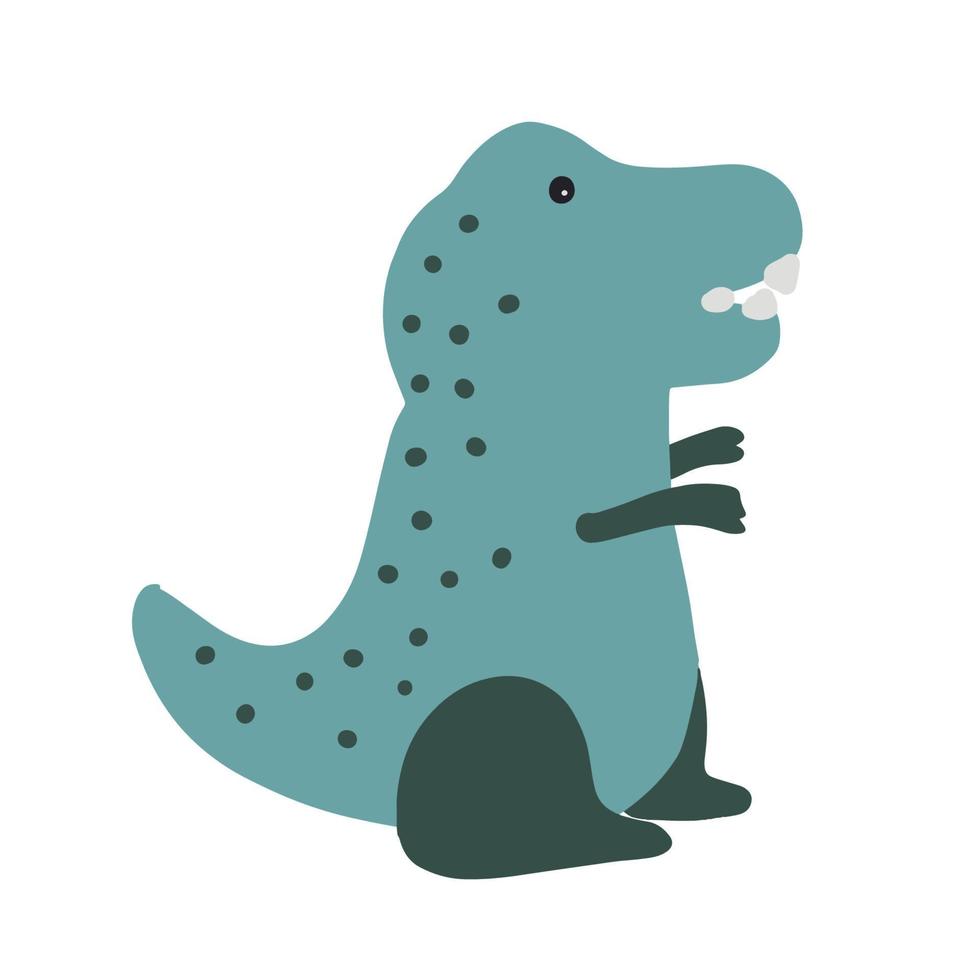 Tyrannosaurus. T rex Cute dino clipart. Cartoon dinosaur. vector