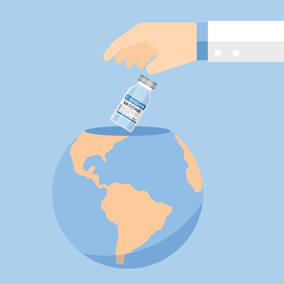 A vaccine is used to protect against the coronavirus vector
