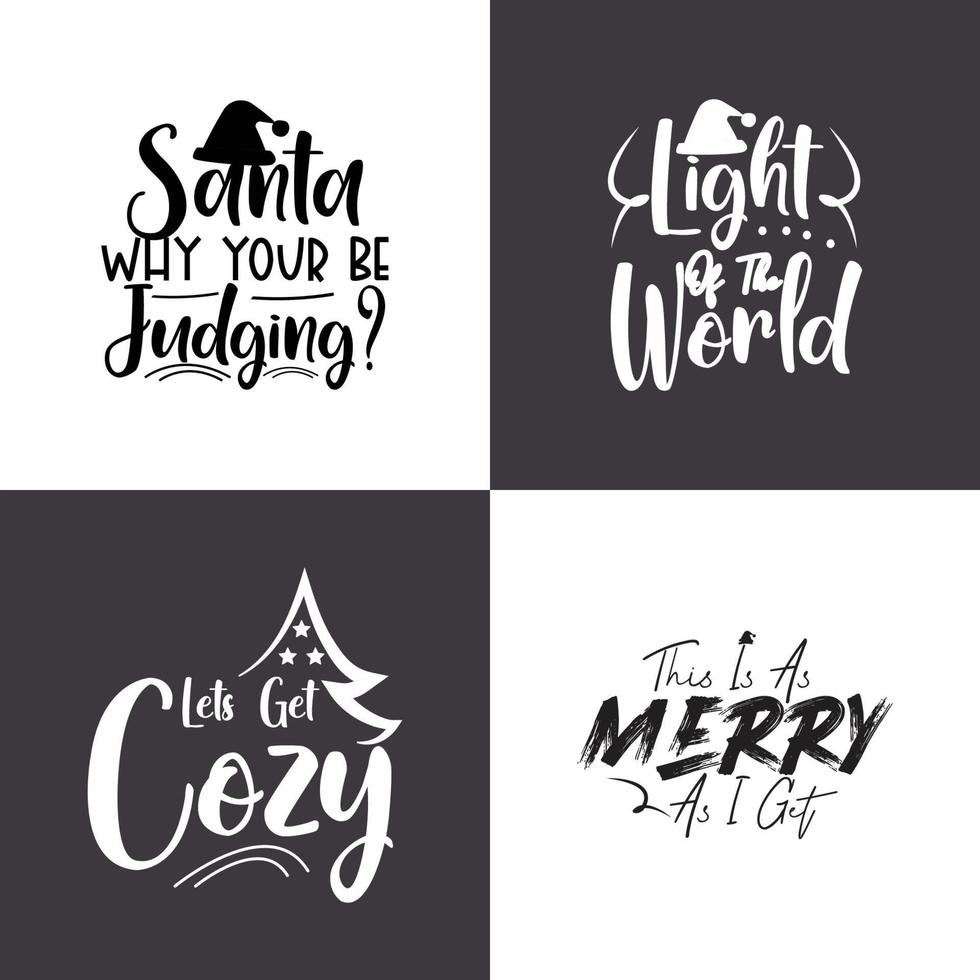 Merry Christmas Bundle vector