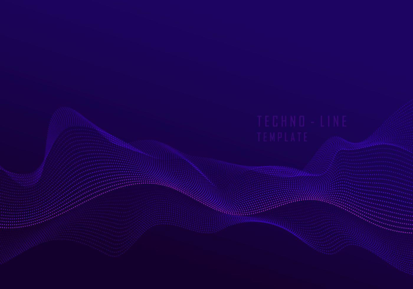 Abstract technology design of dot particles wavy style background. Well organized object for use. Illustration vector