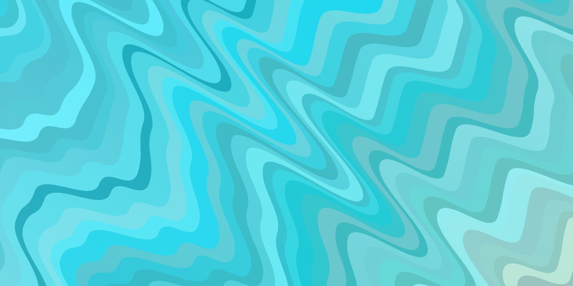 Light Blue, Green vector background with bent lines.