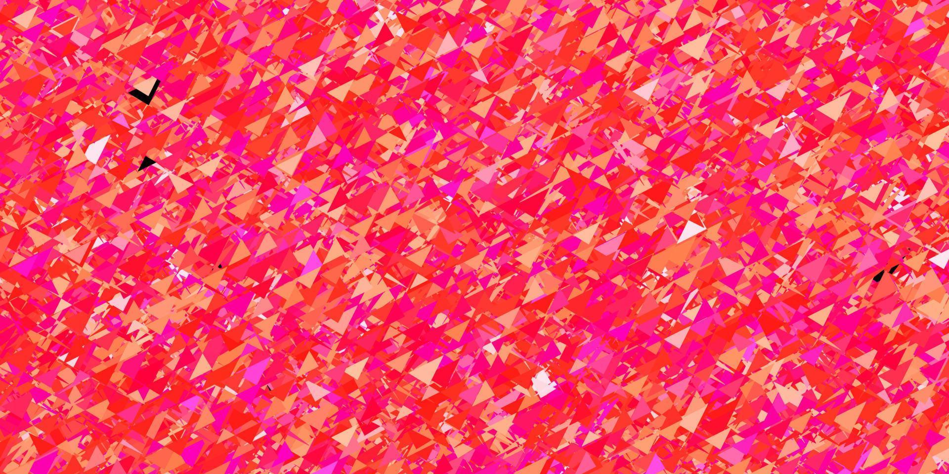 Light pink vector background with polygonal forms.