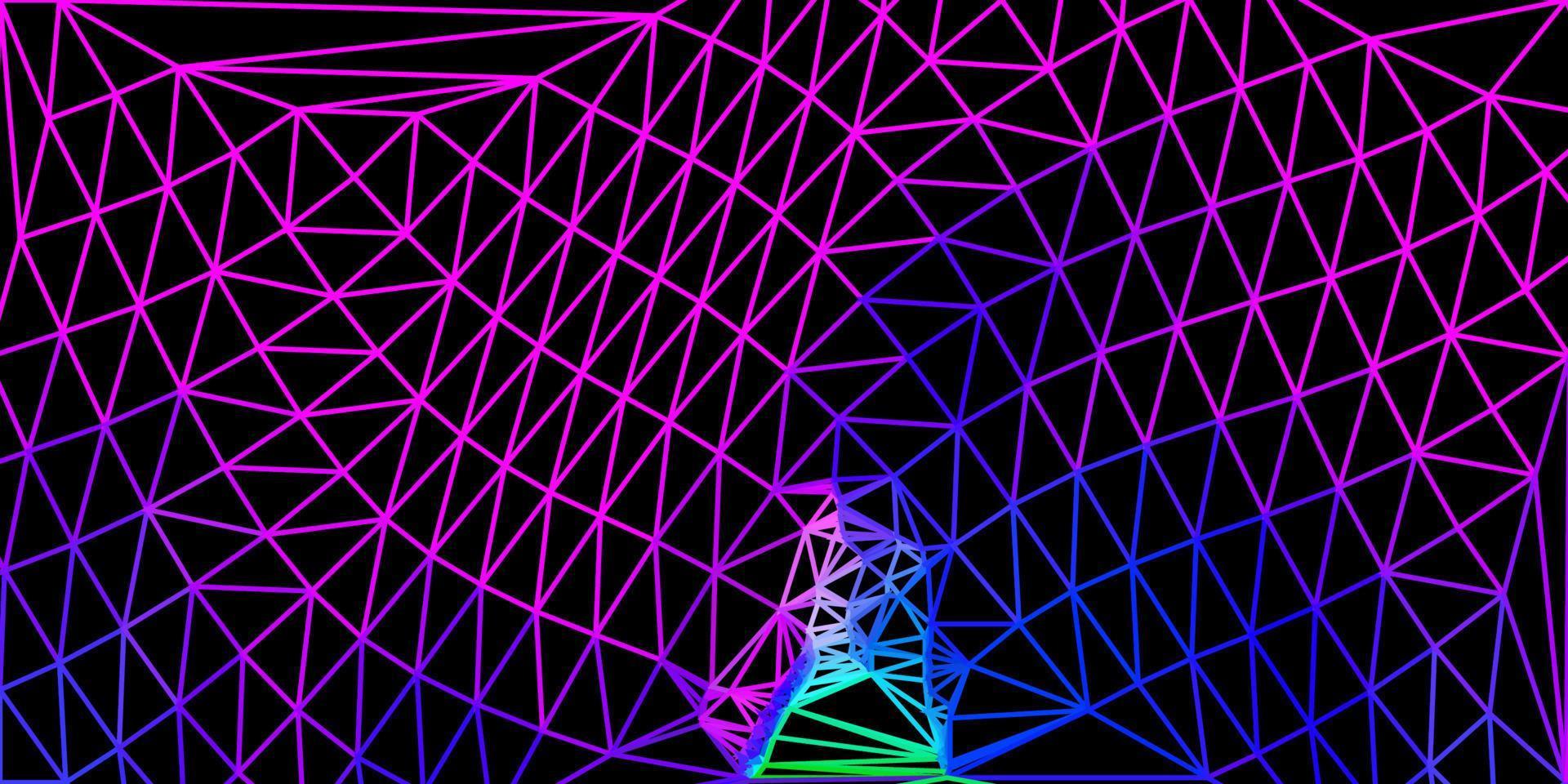 Dark pink, blue vector poly triangle texture.