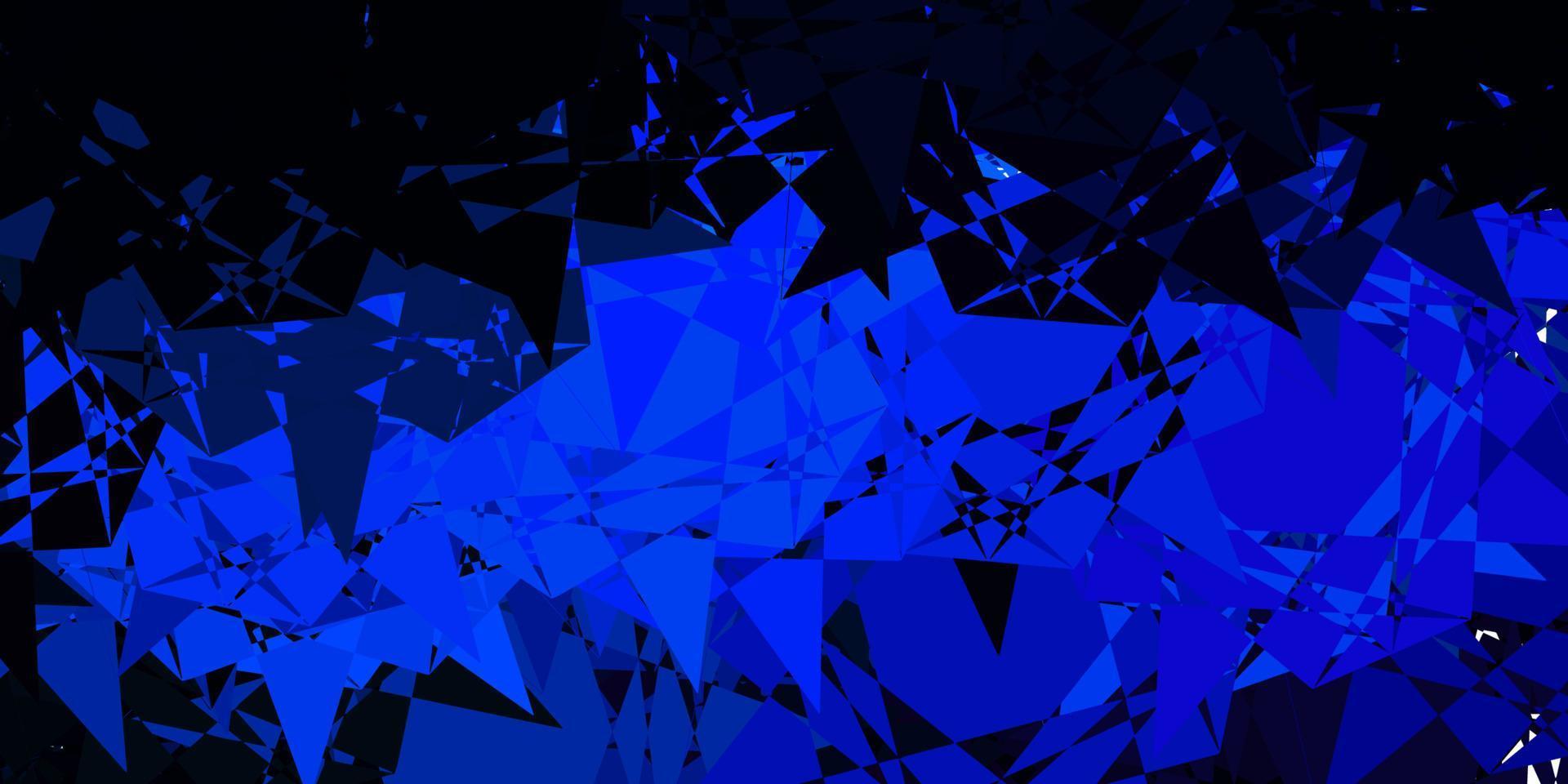 Dark Pink, Blue vector background with polygonal forms.