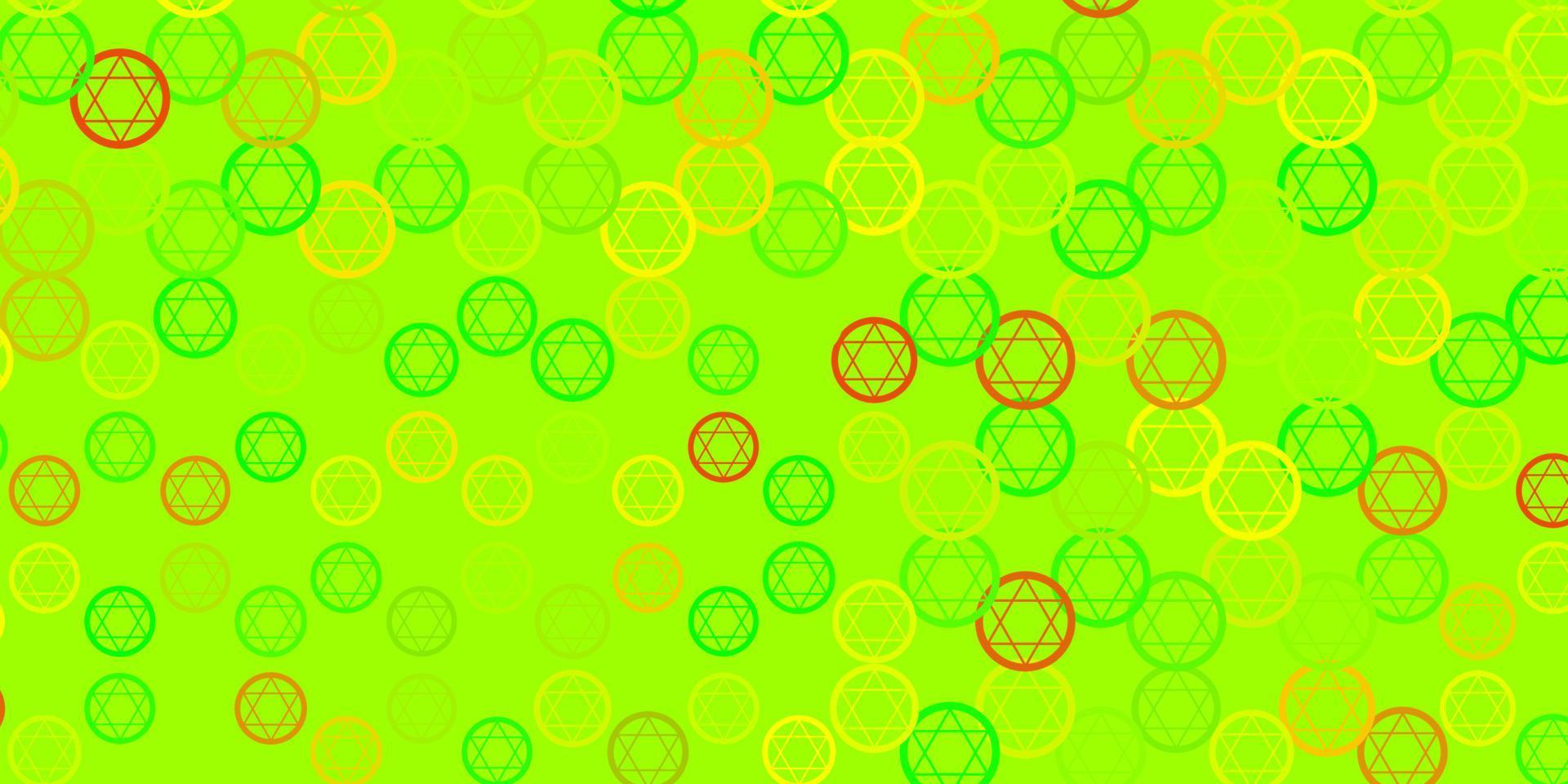 Light Multicolor vector texture with religion symbols.