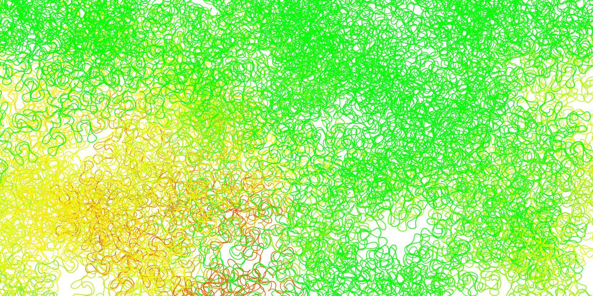 Dark multicolor vector background with bent lines.