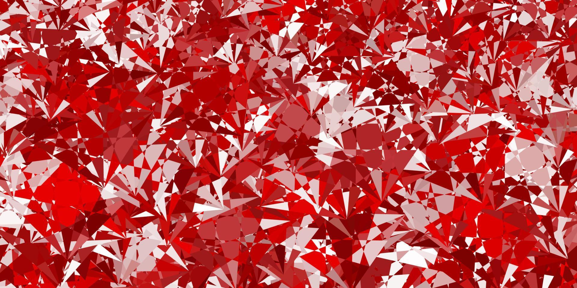 Light Green, Red vector background with polygonal forms.