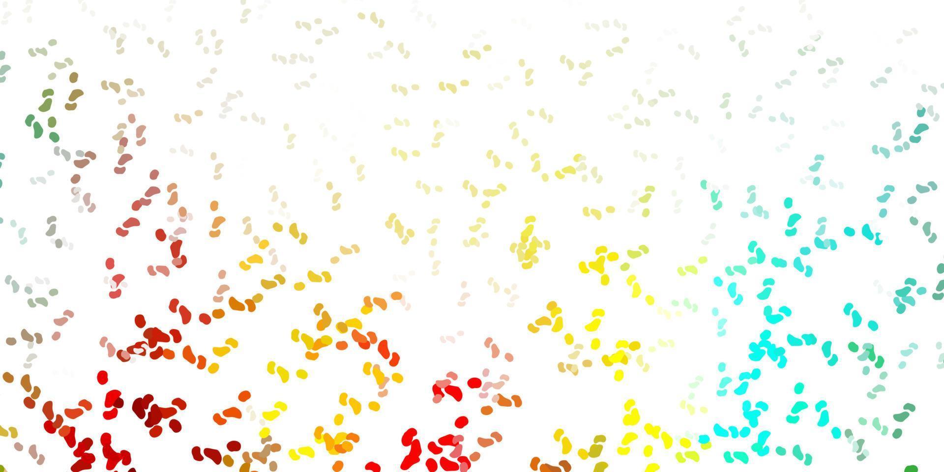 textura de vector multicolor claro con formas de memphis.