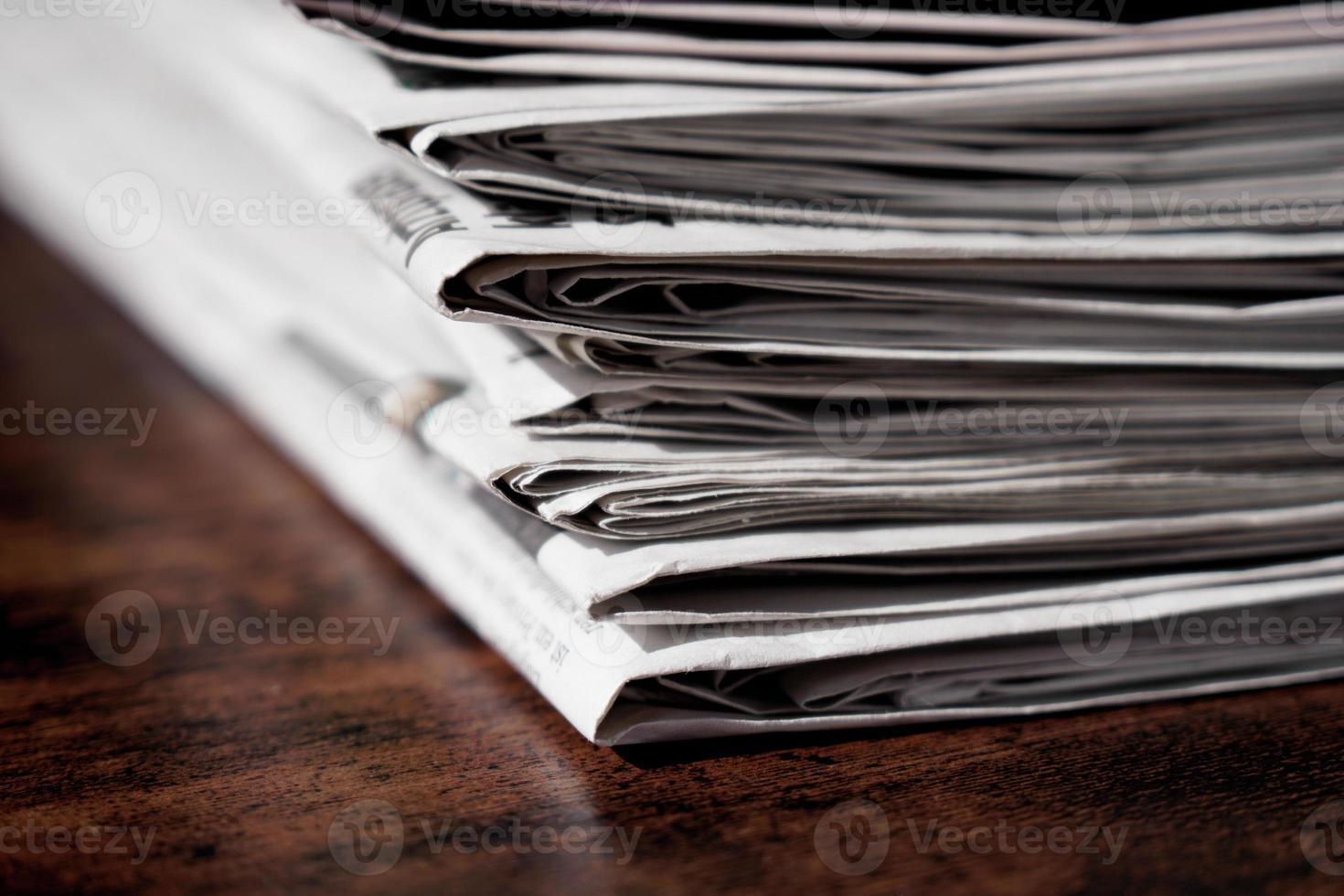 pile of newspapers or papers photo