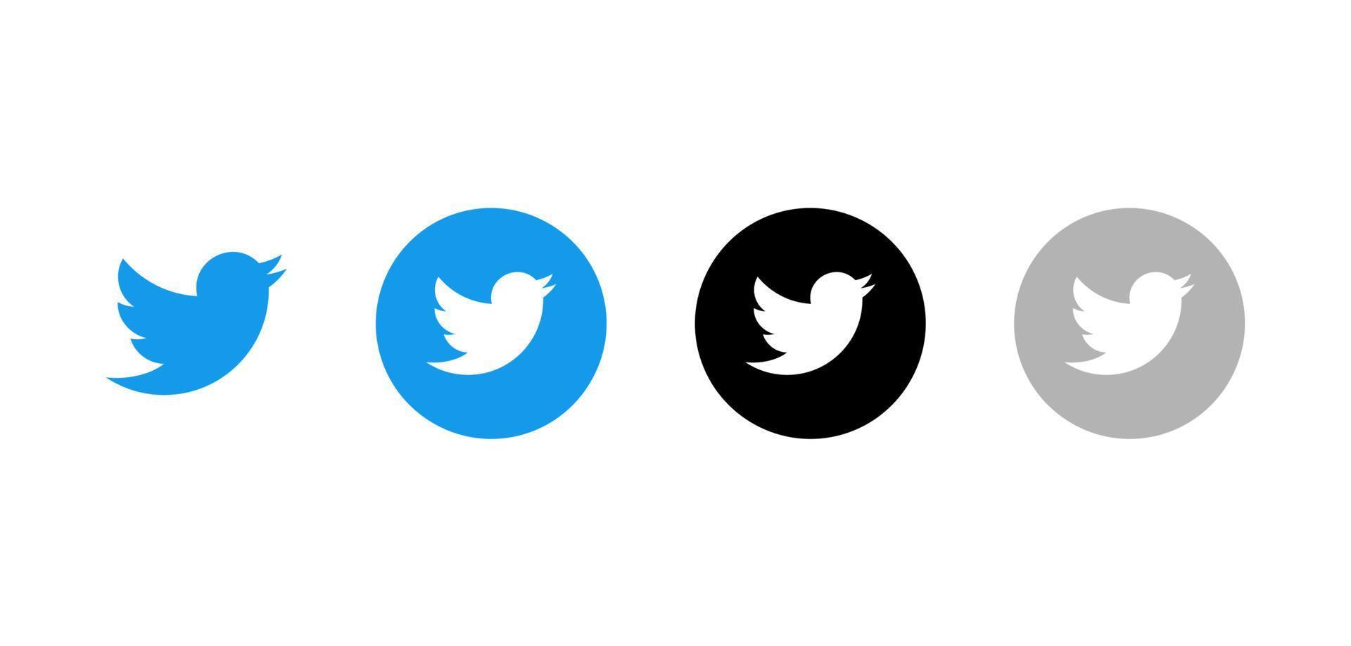 twitter social media icon vector