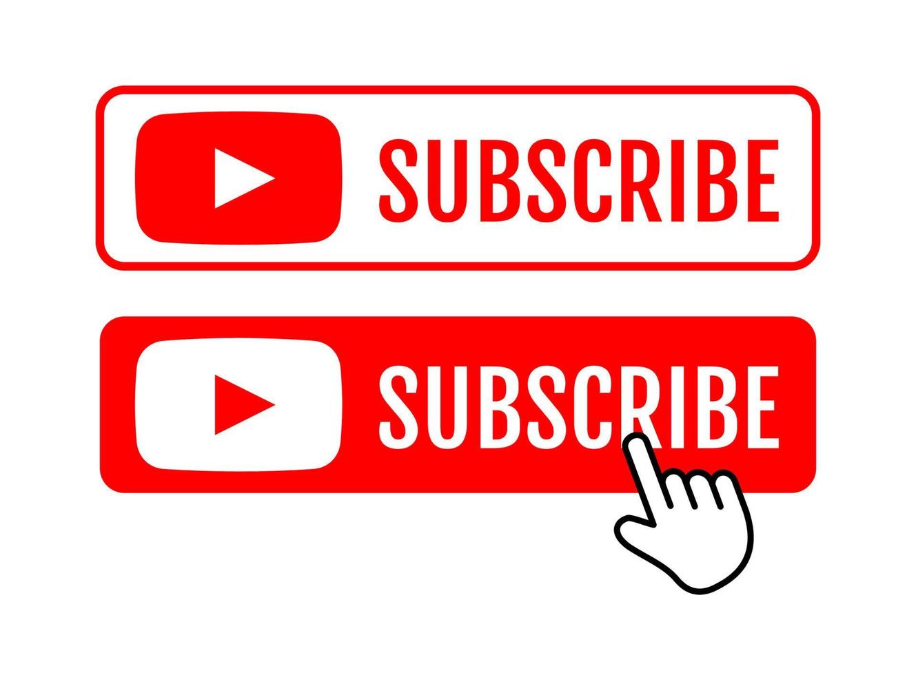 icono de youtube, logotipo, símbolo, iconos de aplicaciones editoriales vectoriales vector