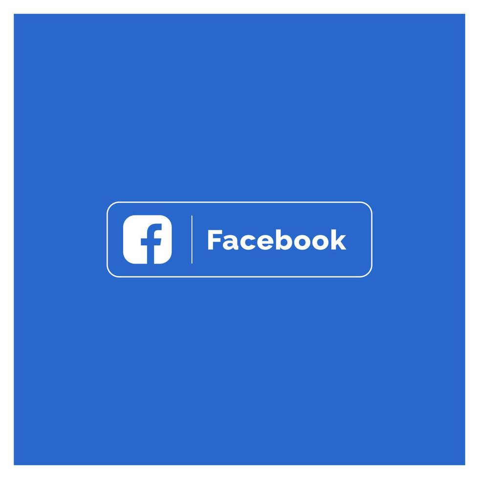 icono de facebook logotipo de facebook, vector de conjunto de iconos de símbolo de facebook