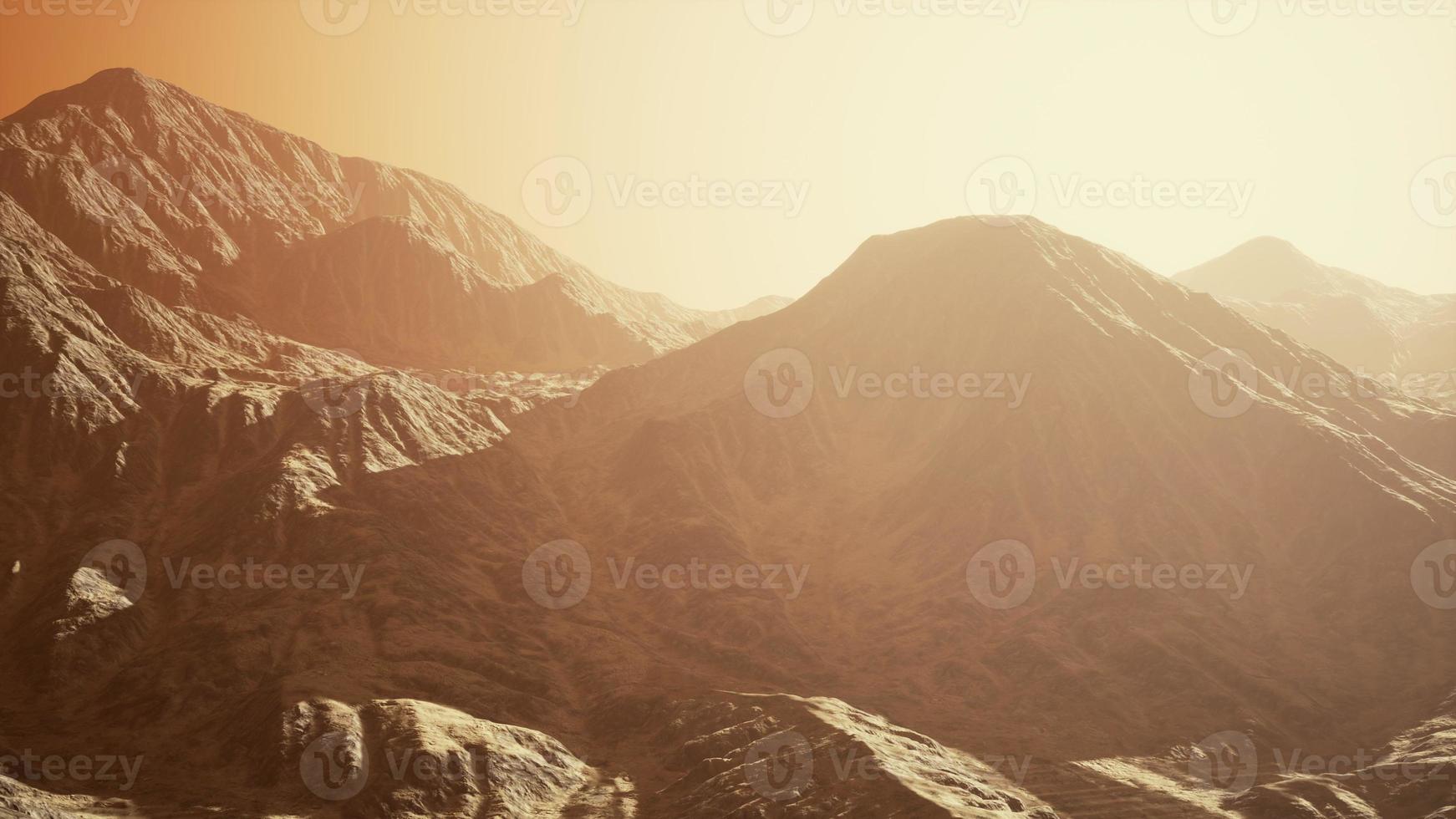 Morning fog in desert Sinai photo