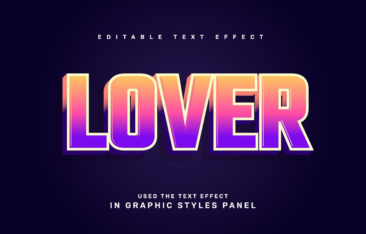 Love editable text effect template vector