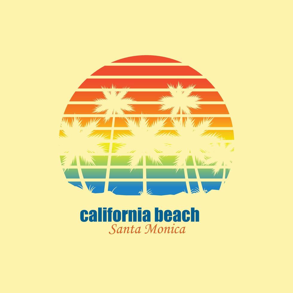 summer beach illustration vector