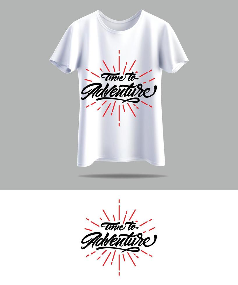 maqueta de diseño de camiseta. nuevo diseño de camiseta de tipografía en blanco y negro con diseño de vector de maqueta